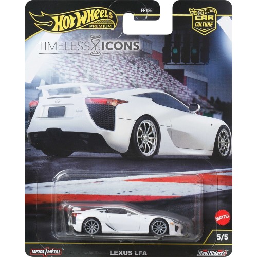 Mattel Hot Wheels Car Culture: Team Transport Premium Car Culture Timeless Icons Lexus LFA 1:64 Scale Collectible Toy Vehicle FP