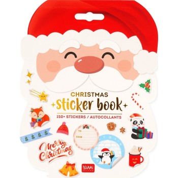 χριστουγεννιατικα αυτοκόλλητα Legami sticker book - santa claus 150+ αυτοκόλλητα STX0001 8052694020095