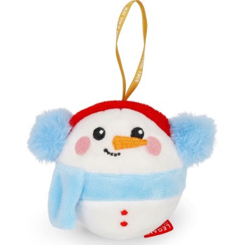 Legami Plush Christmas Decoration - Snowman - Oh-oh-ohrnaments snowman SSD0008 8052694045388