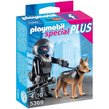 Playmobil Αστυνόμος Με Εκπαιδευμένο Σκύλο 5369 4008789053695