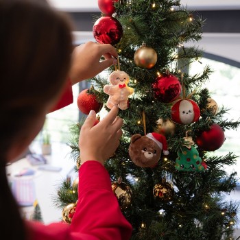 Legami Plush Christmas Decoration - Teddy Bear - Oh-oh-ohrnaments teddy bear SSD0005 8052694045357