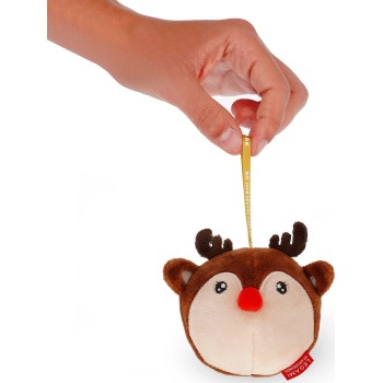 λούτρινο Χριστουγεννιάτικο στολίδι Legami plush christmas decoration - Reindeer - oh-oh-ohrnaments SSD0004 8052694045340