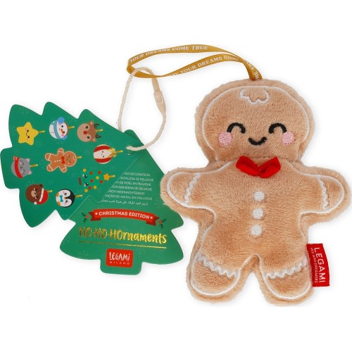 λούτρινο Χριστουγεννιάτικο στολίδι Legami plush christmas decoration - Ginger Bread ohrnaments SSD0003 8052694045333
