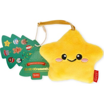 λούτρινο Χριστουγεννιάτικο στολίδι Legami plush christmas decoration - Star - oh-oh-ohrnaments SSD0001 8052694045319
