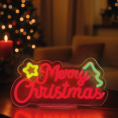 Legami Neon Effect Led Lamp - Merry Xmas - Its a Sign merry xmas NEL0004 8052694045128