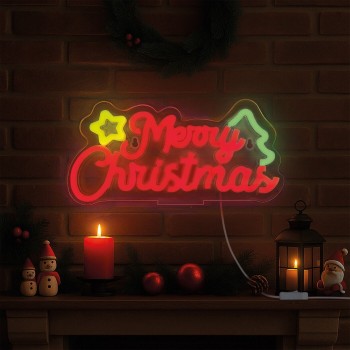 Legami Neon Effect Led Lamp - Merry Xmas - Its a Sign merry xmas NEL0004 8052694045128