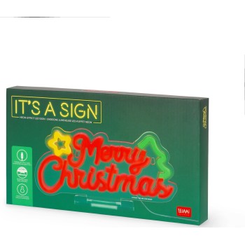 Legami Neon Effect Led Lamp - Merry Xmas - Its a Sign merry xmas NEL0004 8052694045128