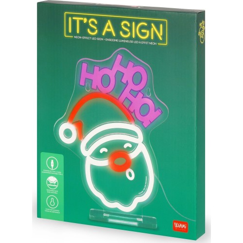 Legami Neon-effect LED Lamp - Santa Claus - Its a Sign santa claus NEL0002 8052694020088