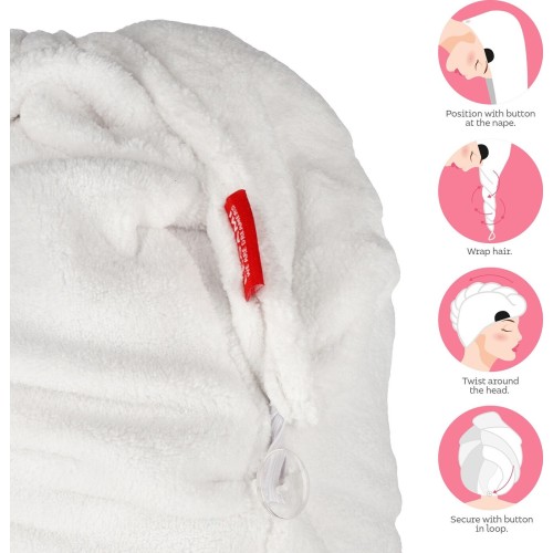 Legami Panda Hair Turban Towel - Love My Hair panda HTW0001 8052694000905