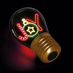Legami Decorative Lightbulb-shaped Table Lamp - Joy - Bulb Fiction joy CLB0019 8052694045159