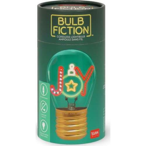 Legami Decorative Lightbulb-shaped Table Lamp - Joy - Bulb Fiction joy CLB0019 8052694045159