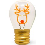 Legami Decorative Christmas Lightbulb-shaped Table Lamp - Reindeer - Bulb Fiction  CLB0002 8052694020040