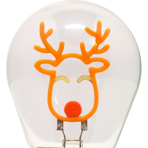 Legami Decorative Christmas Lightbulb-shaped Table Lamp - Reindeer - Bulb Fiction  CLB0002 8052694020040