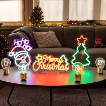 Legami Decorative Christmas Lightbulb-shaped Table Lamp - Reindeer - Bulb Fiction  CLB0002 8052694020040