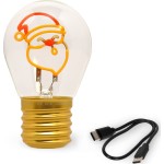 Legami Decorative Lightbulb-shaped Table Lamp - Santa Claus - Bulb Fiction santa c CLB0001 8052694020033