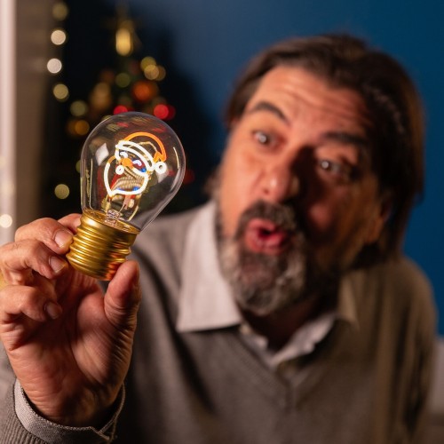 Legami Χριστουγεννιάτικος Διακοσμητικός Λαμπτήρας - lightbulb-shaped table Lamp - Santa Claus αγιος βασιλης CLB0001 805269402003