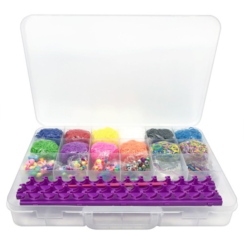 Lexibook cra-z-art all in 1- tool case jewelry making set with 5,600 rubber bands and  ages 8+, 1+ players 35.CRLOOM7 3380743110