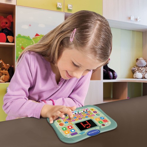Lexibook Educational Bilingual Tablet – Dinosaurs 3+ Years Bilingual Educational Tablet With Sounds, Words, Quizzes and Music in