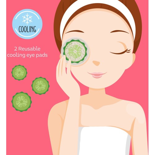 Legami Cucumber Reusable Cooling Eye Pads - Chill Out cucumber EYP0002 / EYPKIT2 8052461965963