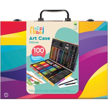 As company Happi Hobbi Happihobbi Art Case Deluxe Rainbow With100 Accessories (ΕΝ) 1038-82057 5203068820572