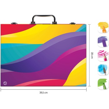 As company Happi Hobbi Happihobbi Art Case Deluxe Rainbow With100 Accessories (ΕΝ) 1038-82057 5203068820572