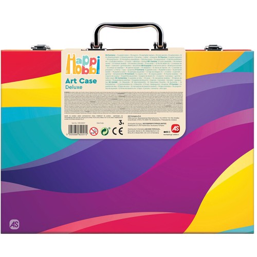 As company Happi Hobbi Happihobbi Κασετίνα Ζωγραφικής Deluxe 100 Αξεσουάρ Rainbow (ΕΝ) 1038-82057 5203068820572