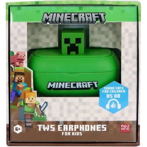 otl technologies Otl Παιδικά Ακουστικά - Minecraft 3D Character, Tws, Πράσινο  5055371629041
