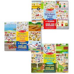 Melissa and Doug Melissa & Doug Reusable Stickers - 3 Designs 6075360 681147006386