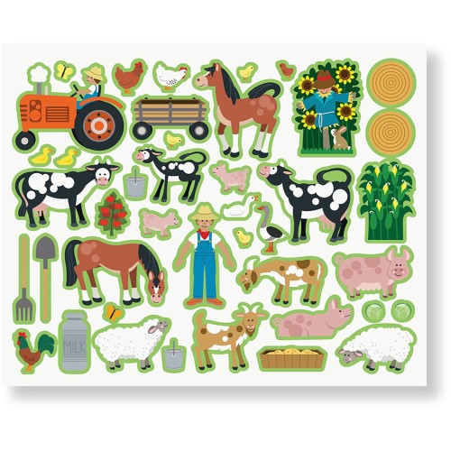 Melissa and Doug Melissa & Doug επαναχρησιμοποιούμενα αυτοκόλλητα - 3 σχεδια 6075360 681147006386