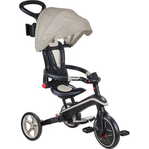 Globber Τρίκυκλο Trike Explorer Foldable 4 In 1 Taupe 732-466 4895224408345