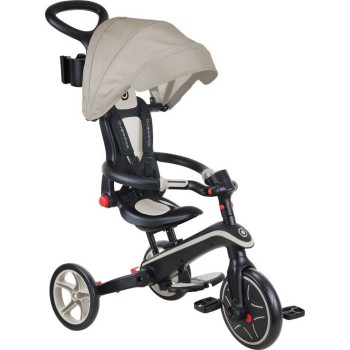 Globber Τρίκυκλο Trike Explorer Foldable 4 In 1 Taupe 732-466 4895224408345