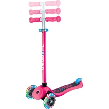 Globber Scooter Primo Lights V2 Fuchsia 423-610-4 4895224409557