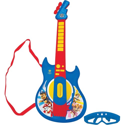 Lexibook, Paw Patrol, Light-Up Electronic Guitar With Microphone, Glasses With Microphone, Melodies, 2 Game Modes, MP3 Input, Bl