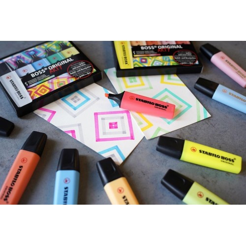 stabilo boss  - highlighter - arty - deskset of 23 - assorted colours 128070123 4006381577847