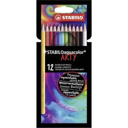 Stabilo Aquacolor Arty Ξυλομπογιές Σετ 12 Χρώματα - Συσκευασία Των 12 1612 4006381547185
