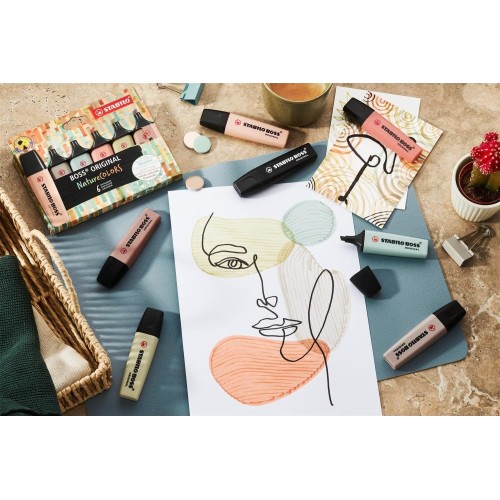 stabilo boss  naturecolors highlighter - pink beige 70/186 4006381599719