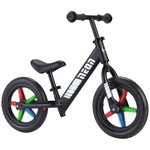 YVolution Neon Balance Bike With led Wheels 12 - Black 53.NT52B2 0816661029706