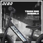 YVolution neon ποδήλατο ισορροπίας με led ρόδες 12 - μαύρο 53.NT52B2 0816661029706