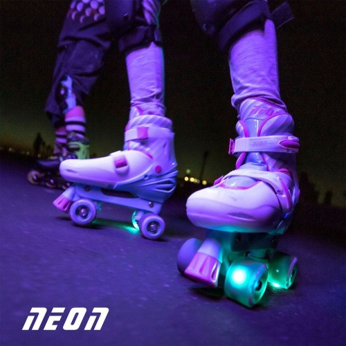 YVolution Neon Combo 2 in 1 Roller Skates - Light Blue/pink 53.NT09T4 0810012241830