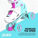 YVolution neon combo 2 σε 1 αυξομειούμενα πατίνια - γαλάζιο/ροζ 53.NT09T4 0810012241830