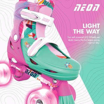 YVolution Neon Combo 2 in 1 Roller Skates - Floral/pink 53.NC49F4 0816661020666