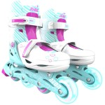YVolution Neon Combo 2 in 1 Roller Skates - Light Blue/pink 53.NT10T4 0810012241861