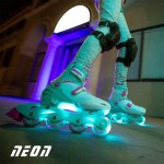 YVolution neon combo 2 σε 1 αυξομειούμενα πατίνια - γαλάζιο/ροζ 53.NT10T4 0810012241861