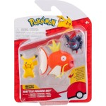 Jazwares Pokemon Φιγούρες Μάχης 3 Τεμ. W26 (4 Σχέδια) – Pikachu N.8, Zorua, Magikarp With Stand - PKW4090 JW095155-W25 191726756