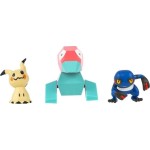 Jazwares Pokemon Battle Figures 3 Pcs. W26 (4 Designs) – Croagunk, Mimikyu N.1 & Porygon Pkw4091, JW095155-W25 191726756057