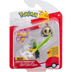 Jazwares Pokemon Φιγούρες Μάχης 3 Τεμ. W26 (4 Σχέδια) – Duskull With Stand, Aipom, & Sirfetch'd Pkw4093, JW095155-W25 1917267560