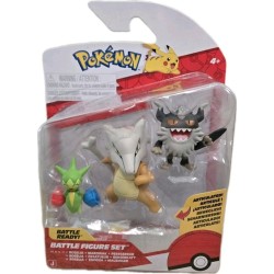 Jazwares Pokemon Φιγούρες Μάχης 3 Τεμ. W25 (4 Σχέδια) – Roselia With Stand, Perrserker, Marowak Pkw4095, JW095155-W26 1917267560