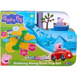 Giochi Preziosi Peppa Pig Whizz Around Bobbing Along Boat Trip, Motorised Vehicles, Track Toys, Pre-school Toys 08345 5029736083