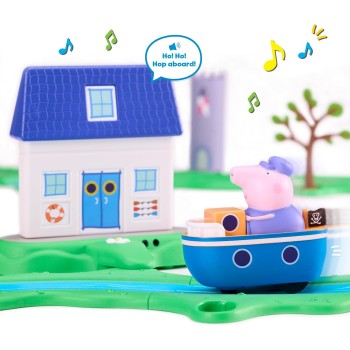 Giochi Preziosi Peppa Pig Peppa whizz around σετ παιχνιδιου πλοιο παππου γουρουνακι 08345 5029736083458