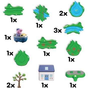 Giochi Preziosi Peppa Pig Peppa whizz around σετ παιχνιδιου πλοιο παππου γουρουνακι 08345 5029736083458
